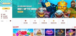 5Bonuses sister sites homepage