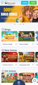 CyberBingo mobile screenshot