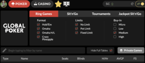 Chumba Casino sister sites Global Poker