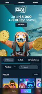 Lucky Max mobile screenshot