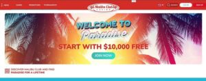 Malibu Club Casino sister sites homepage