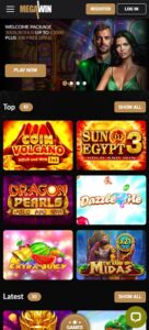 Mega Win mobile screenshot