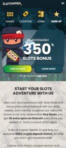 Slots Ninja mobile screenshot