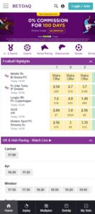 BETDAQ sister sites mobile