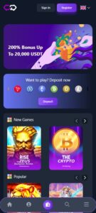 Crypto Games sister sites mobile