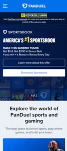 FanDuel mobile sister sites
