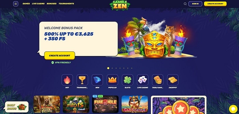 Cash Lounge sister site Gamble Zen