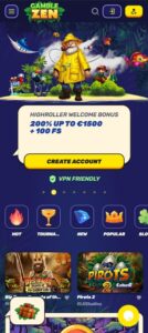 Gamble Zen mobile screenshot