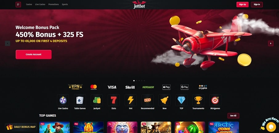 emperia casino sister sites jettbet