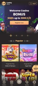 LuckyAce sister sites mobile
