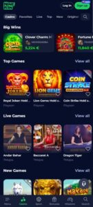 NineWin sister sites mobile