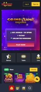 Stay Lucky Casino mobile screenshot
