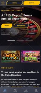 21 Casino sister sites mobile