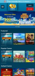 EU Casino sister sites mobile