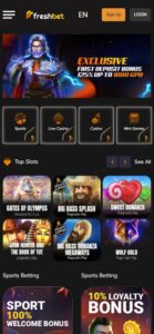 FreshBet sister sites mobile