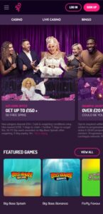 Pink Casino sister sites mobile