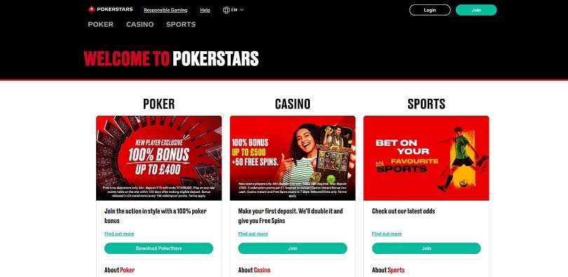 Paddy Power sister sites PokerStars