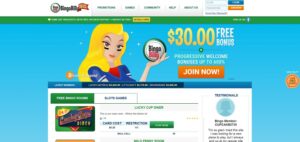 Bingo Billy sister sites homepage