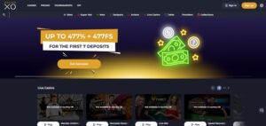 Casino XO sister sites homepage