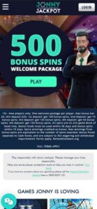 Jonny Jackpot sister sites mobile