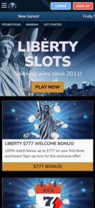 Liberty Slots sister sites mobile