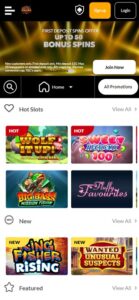Magma Casino mobile screenshot