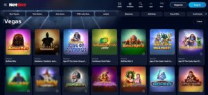 NetBet Vegas homepage