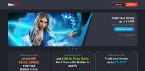 NetBet homepage