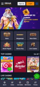 TikTok Casino sister sites mobile