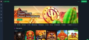 Cactus Casino sister sites homepage