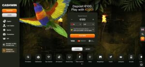 Cashwin Casino sister sites homepage