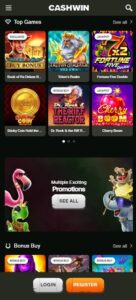 Cashwin Casino sister sites mobile