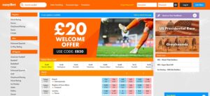 EasyBet sister sites homepage