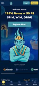 Genie Jackpot sister sites mobile