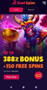 Goat Spins sister sites mobile