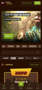 Gonzo Casino sister sites mobile
