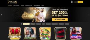Royals Casino sister sites homepage