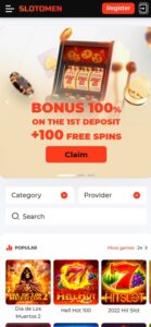 Slotomen sister sites mobile