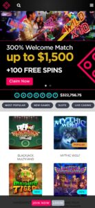 Slots and Casino sister sites mobile