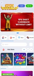 Spin Buffalo sister sites mobile