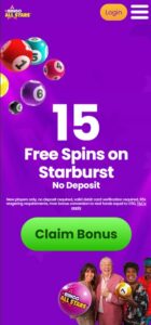 Bingo All Stars sister sites mobile