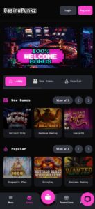 Casino Punkz sister sites mobile