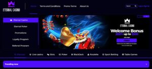 Eternal Casino sister sites homepage