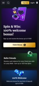 Lucky Wells sister sites mobile