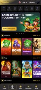 M1 Casino sister sites mobile