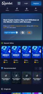 Rainbet sister sites mobile