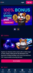 Wagered Casino sister sites mobile