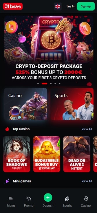 31Bets sister sites mobile