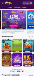 LottoGo sister sites mobile