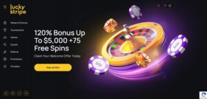 Lucky Stripe Casino sister sites homepage